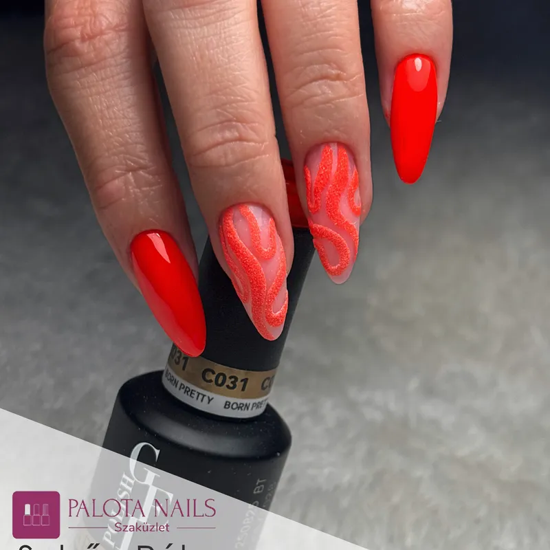 Born Pretty Pro UV/LED HEMA FREE gél lakk 15 ml - C031 - Vivid Red