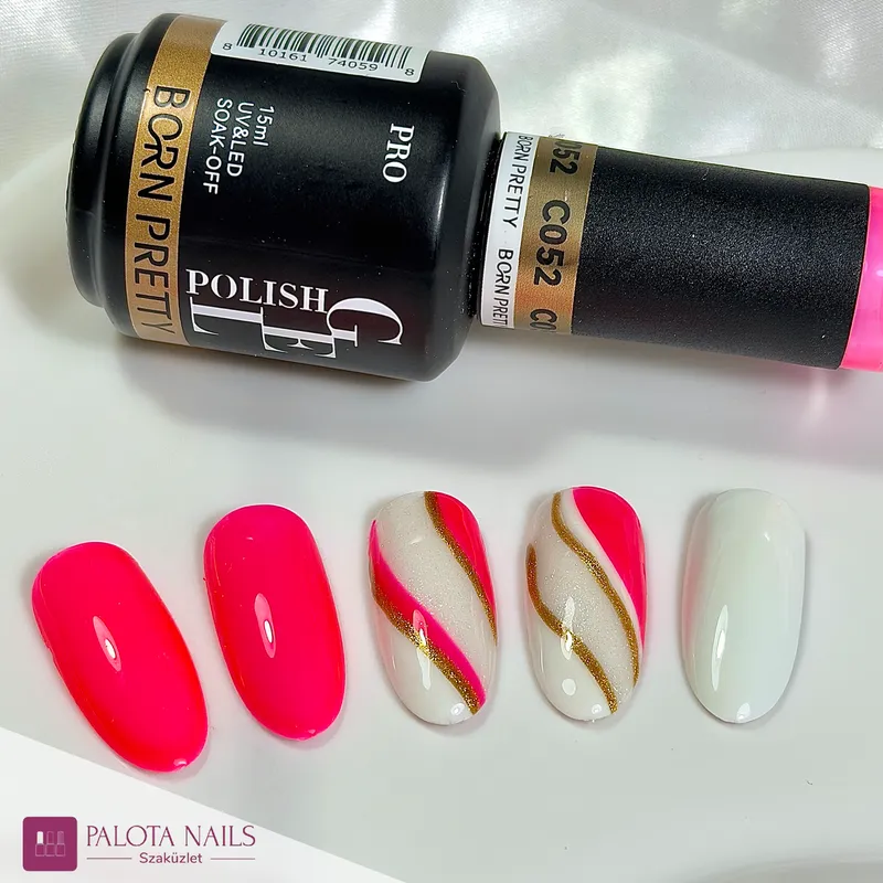 Born Pretty Pro UV/LED HEMA FREE gél lakk 15 ml - C052 - Neon Red Orange