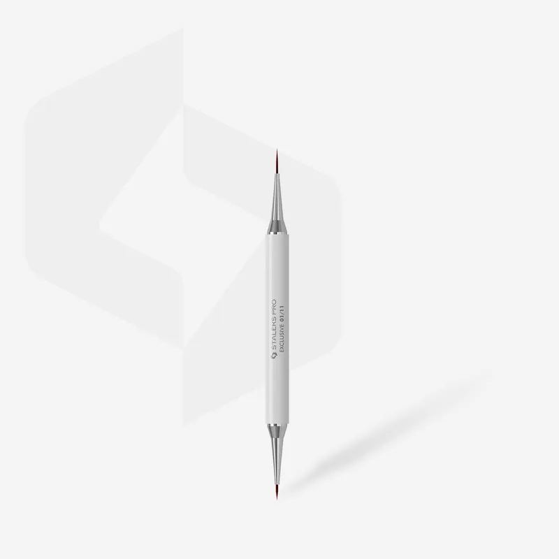 STALEKS PRO EXPERT Kétvégű ecset mágneses kupakkal / 7mm és 12mm nullás