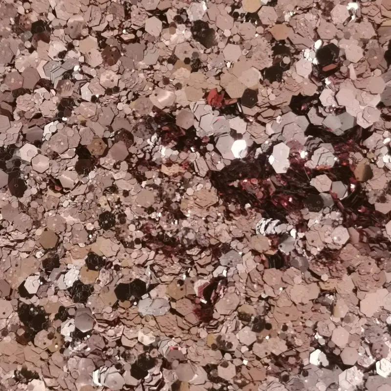 PN Metallic holo glitter mix No.28 Rosegold