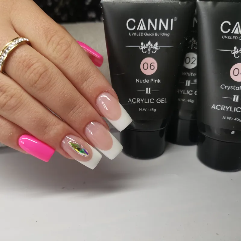 CANNI Poly Gél - Új formula - 45g - No.02 White