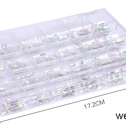 Crystal AB Formakövek boxban 24x25 db