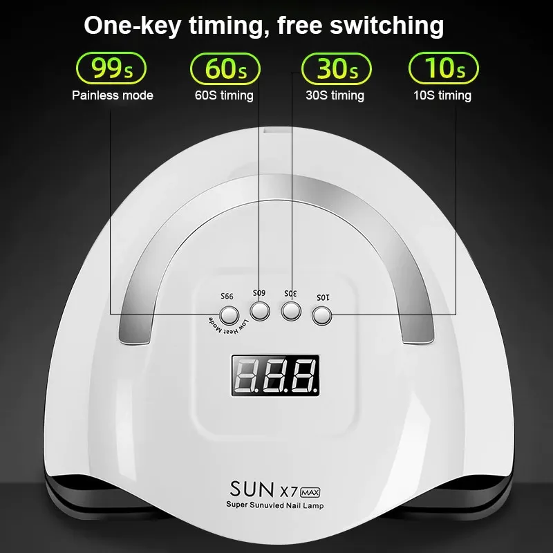 SUN X7 Max UV/LED Műkörmös Lámpa - 150 W - White -57 LED