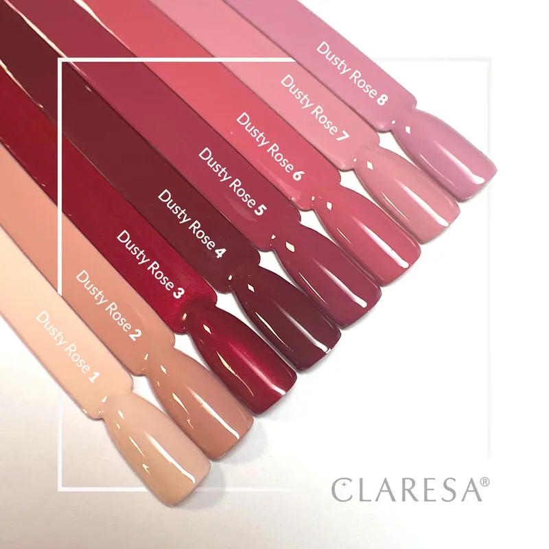 CLARESA UV/LED gél lakk 5g - DUSTY ROSE 4