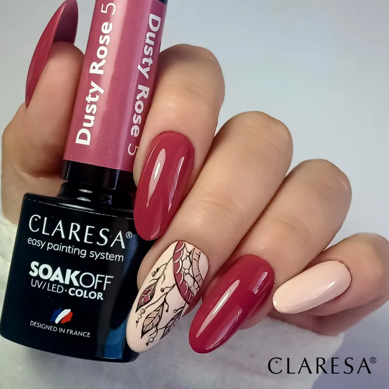 CLARESA UV/LED gél lakk 5g - DUSTY ROSE 5