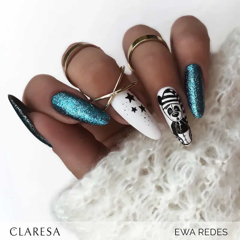 CLARESA UV/LED gél lakk 5g - FULL GLITTER 7