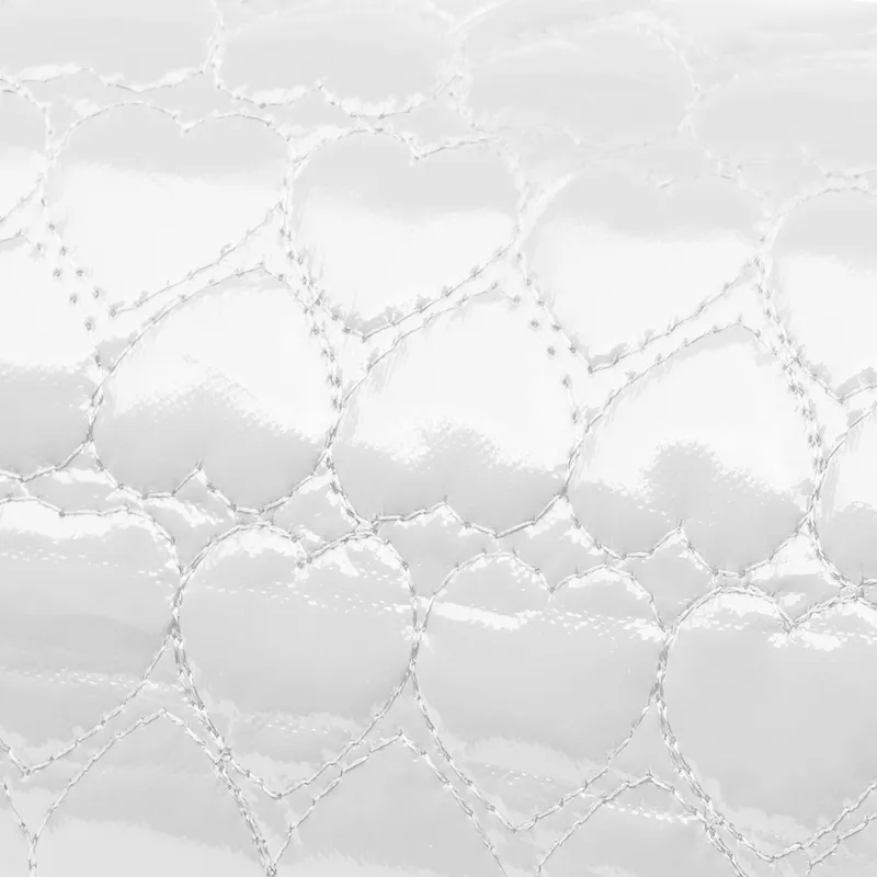 Műbőr kéztámasz fehér szivecskés