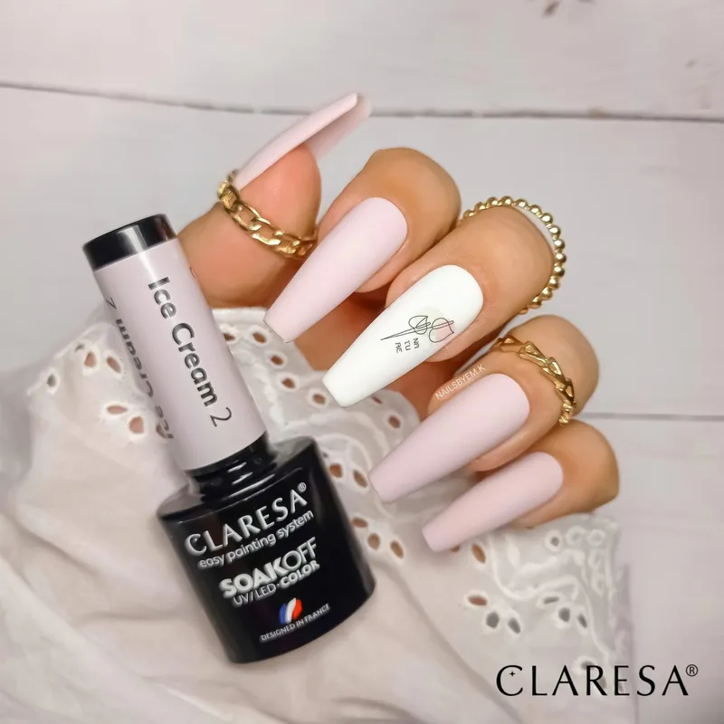 CLARESA UV/LED gél lakk 5g - Ice Cream 2