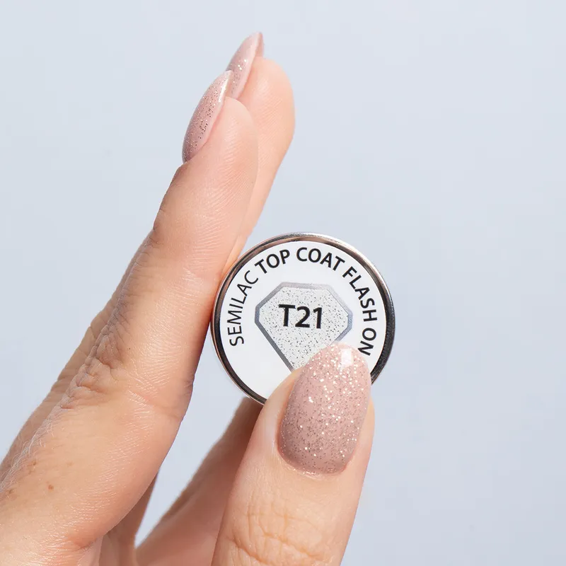 SEMILAC TOP - fixálásmentes Flash ON No.T21 7ML