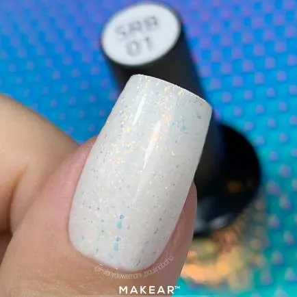 MAKEAR Sparkling Rubber Base 8ml- Lyra SRB01