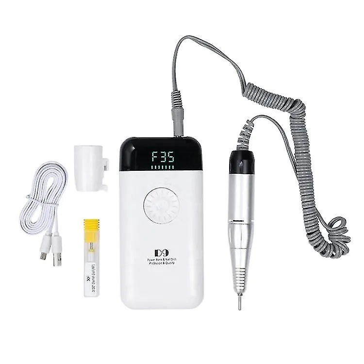 Professzionális hordozható műköröm csiszológép FEHÉR - 35000 RPM