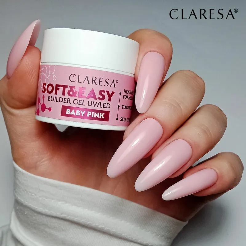 CLARESA Soft&Easy Builder Gél 90g - Baby Pink