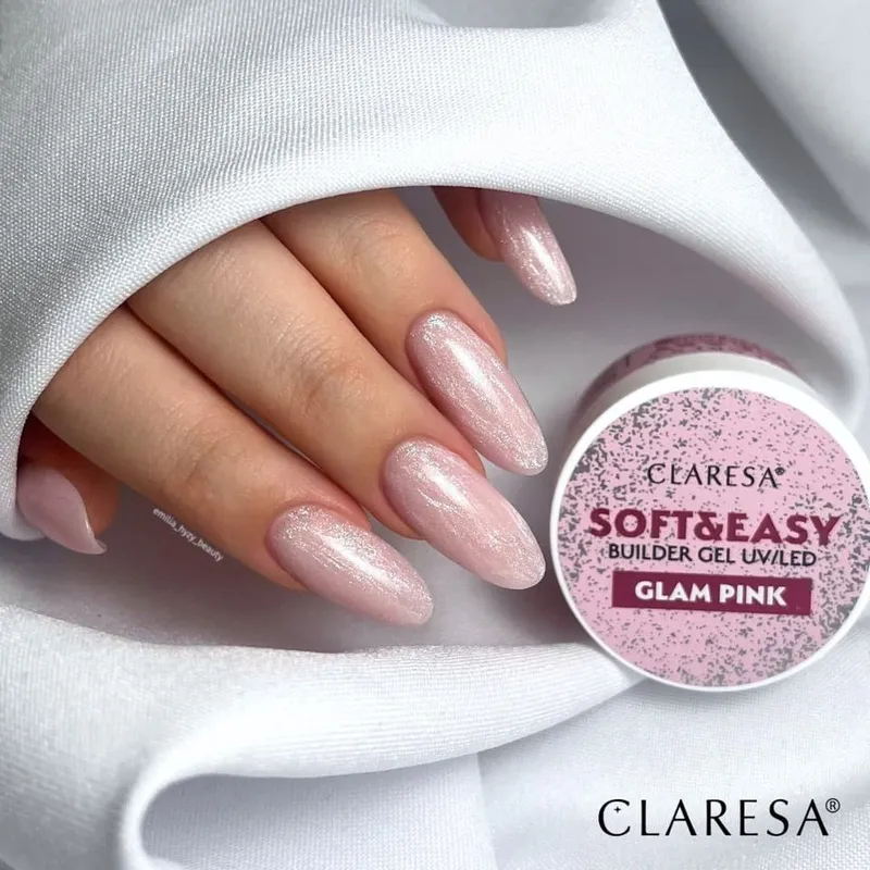 CLARESA Soft&Easy Builder Gél 12g - Glam Pink