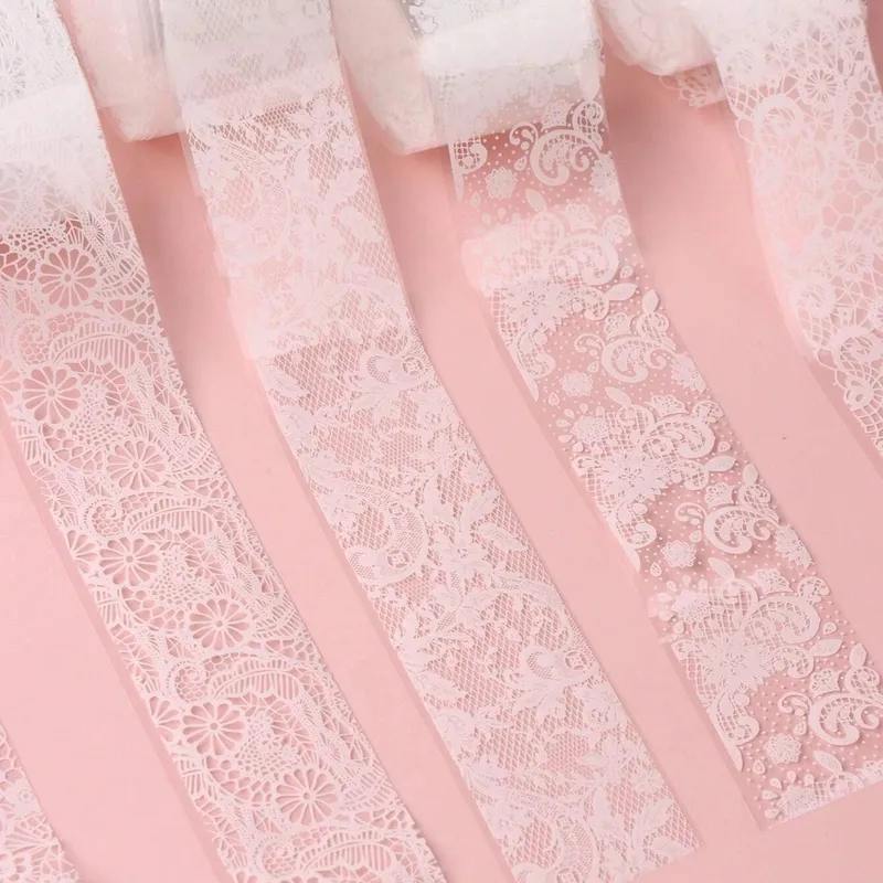 Transzferfólia szett - Csipkés - fehér