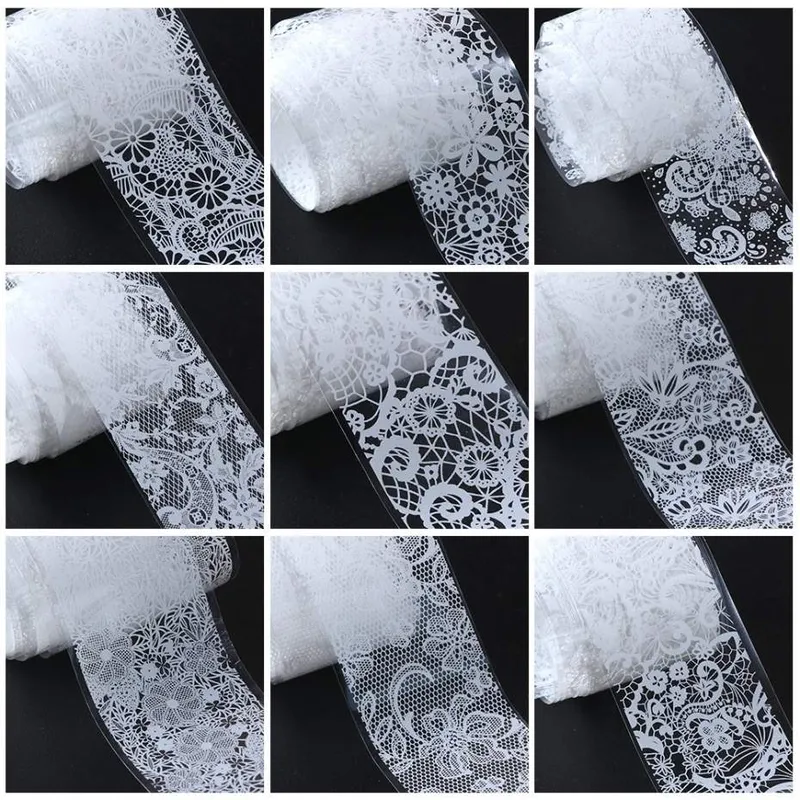 Transzferfólia szett - Csipkés - fehér