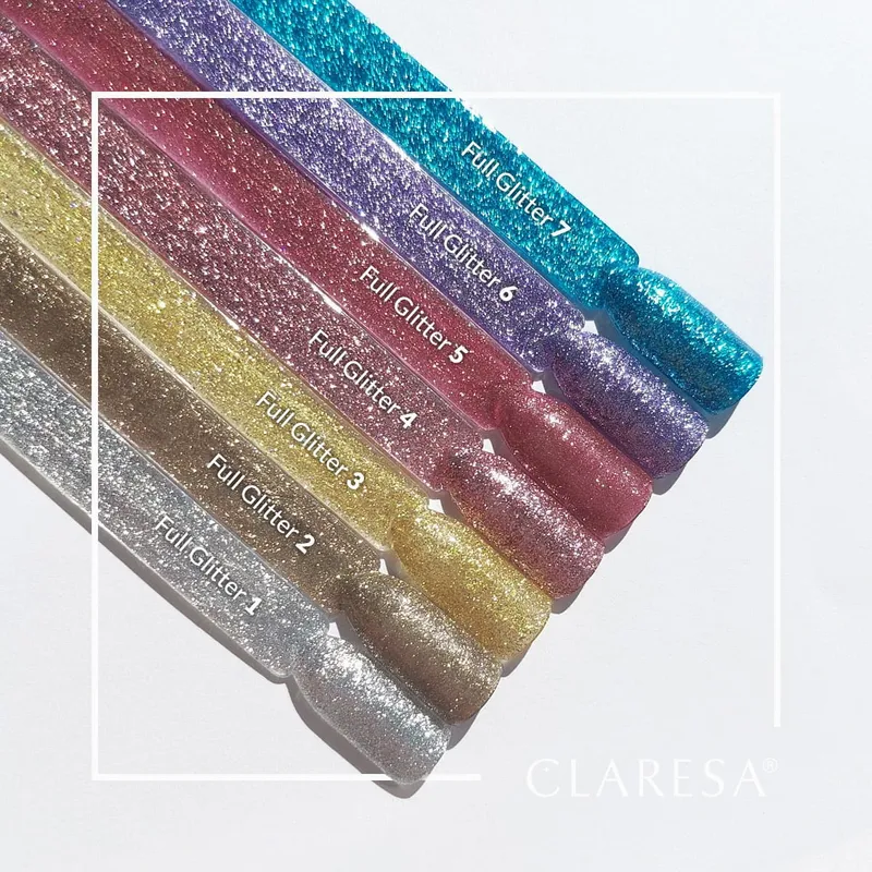 CLARESA UV/LED gél lakk 5g - FULL GLITTER 4