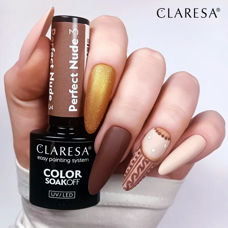 CLARESA UV/LED gél lakk 5g - PERFECT NUDE 3