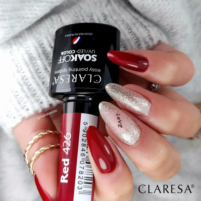 CLARESA UV/LED gél lakk 5g -RED 426