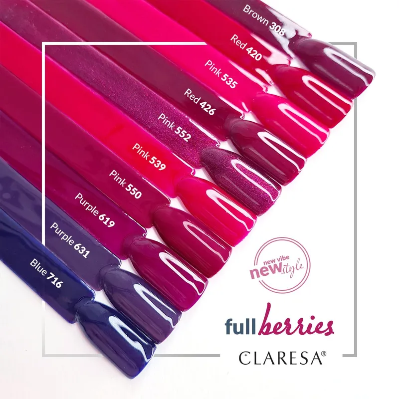 CLARESA UV/LED gél lakk 5g -RED 426