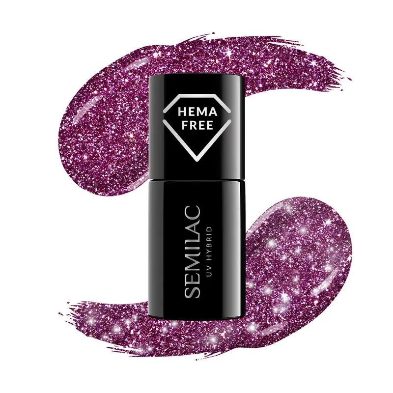 SEMILAC UV/LED Gél Lakk 7ml - 463 - HEMA FREE - Royal Grand Prix