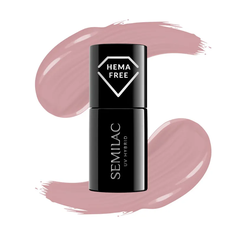 SEMILAC UV/LED Gél Lakk 7ml - 586 - HEMA FREE - Dirty Rose Nude