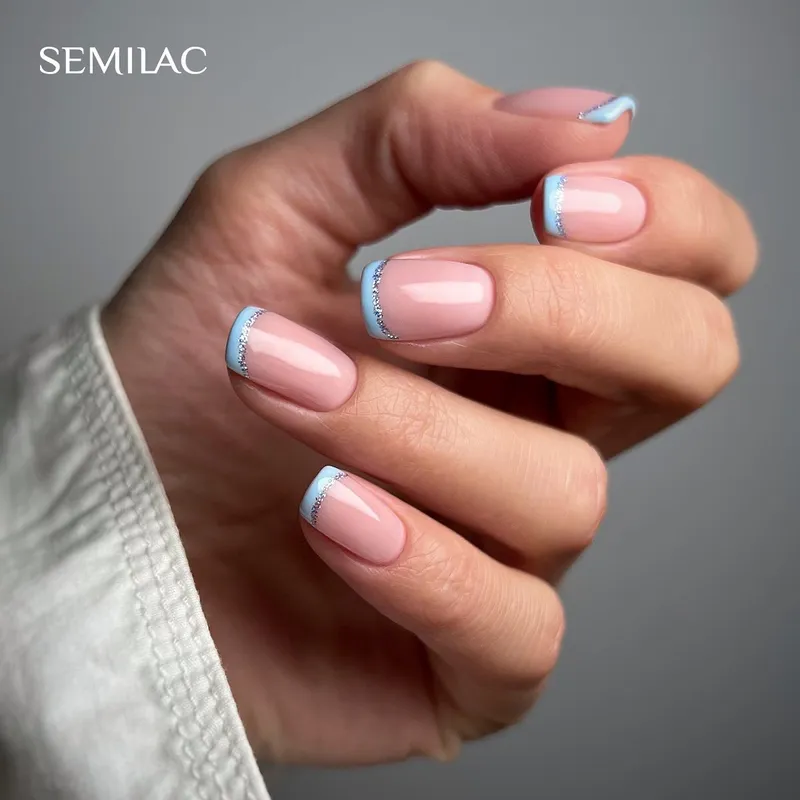 SEMILAC UV/LED Gél Lakk 7ml - 002 - Delicate French