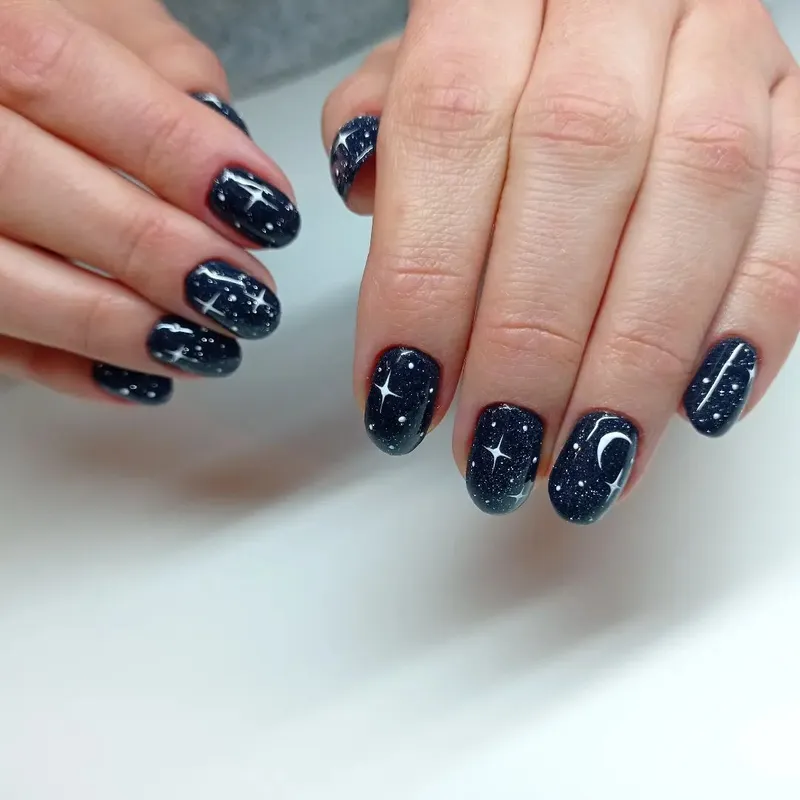 SEMILAC UV/LED Gél Lakk 7ml - 394 - HEMA FREE - Sparkling Midnight Date