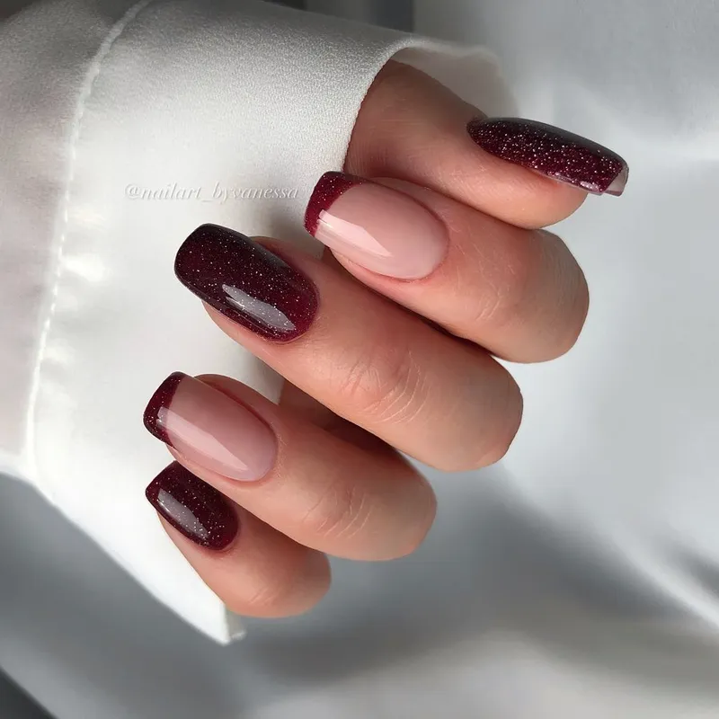 SEMILAC UV/LED Gél Lakk 7ml - 393 - HEMA FREE - Sparkling Black Cherry