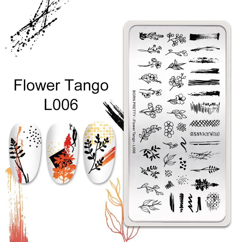 BORN PRETTY nyomdalemez - Flower Tango L006