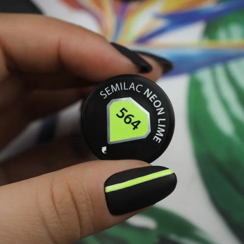 SEMILAC UV/LED Gél Lakk 7ml - 564 - Neon Lime