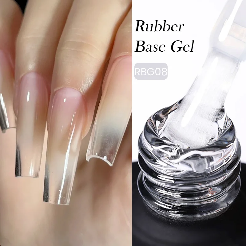 BORN PRETTY TRUBUTY Rubber Base Gel 15 ml - RBG08 - Clear