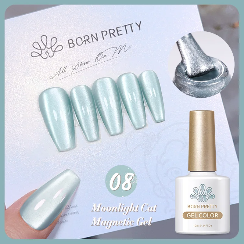 Born Pretty Cat Magnetic gél lakk 10 ml - MY109/MC08