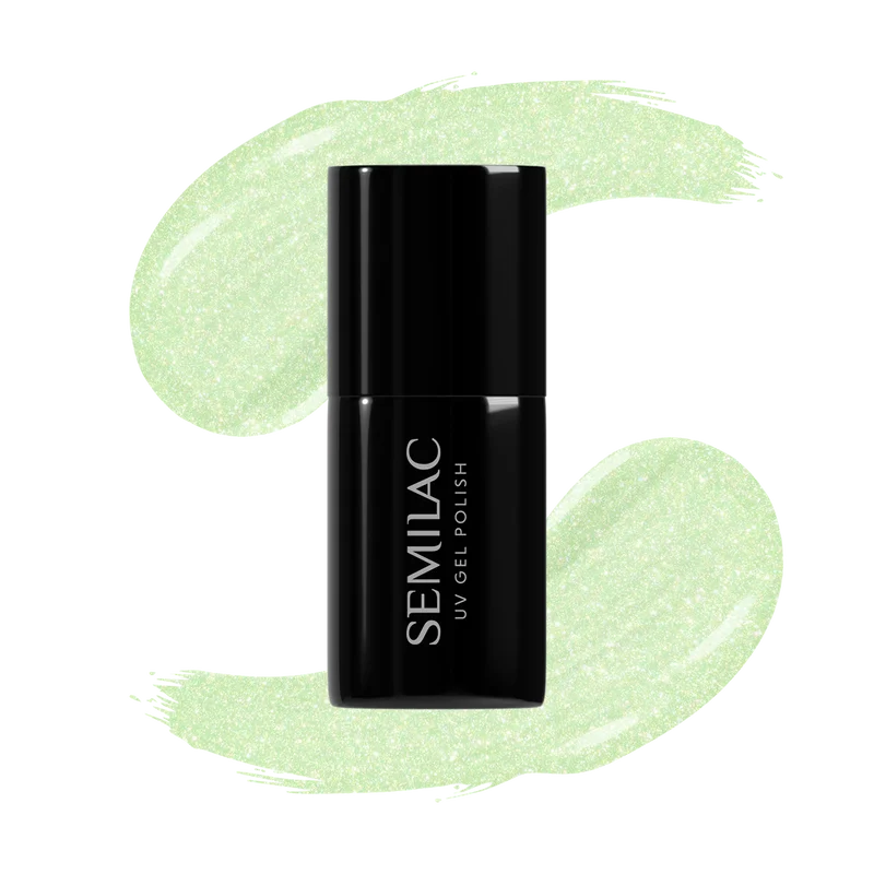 SEMILAC UV/LED Gél Lakk 7ml - 497 - HEMA FREE - Green Groove