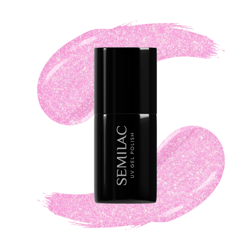 SEMILAC UV/LED Gél Lakk 7ml - 498 - HEMA FREE - Primavera Pink