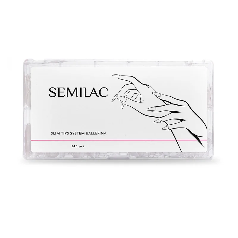 SEMILAC Soft Gel Tip - 240 db - Ballerina