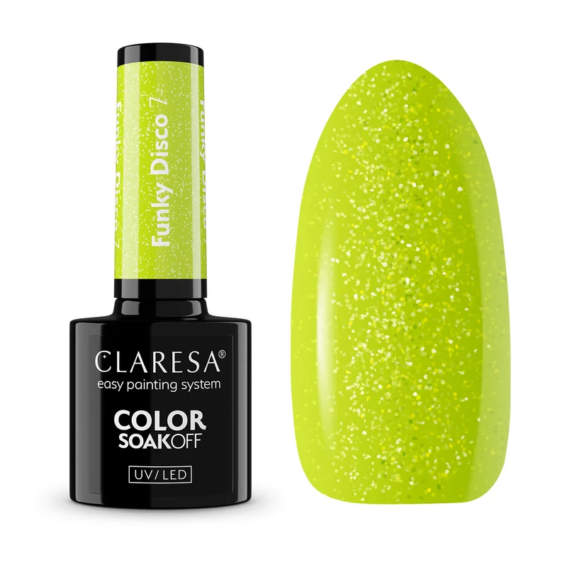 CLARESA UV/LED gél lakk 5g - FUNKY DISCO 7