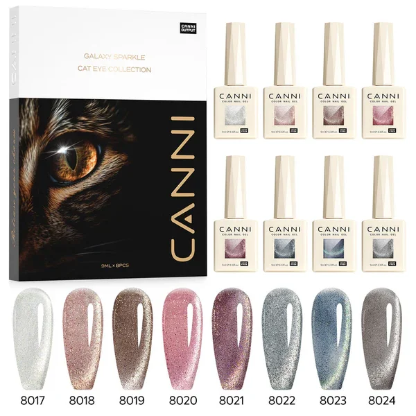CANNI HEMA FREE  szett 8x9ml - No.03 - Iridescent Dream Collection