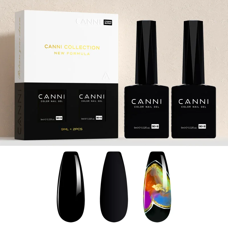 CANNI HEMA-FREE gél lakk szett - 9018 2x9ml