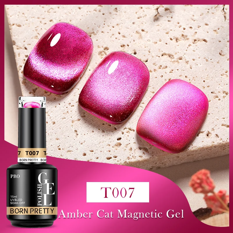 BORN PRETTY PRO UV/LED gél lakk 15 ml - T007 - Amber Cat Eye