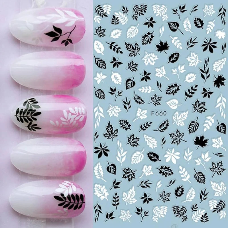 Köröm matrica 3D-s No.F660 fekete-fehér 