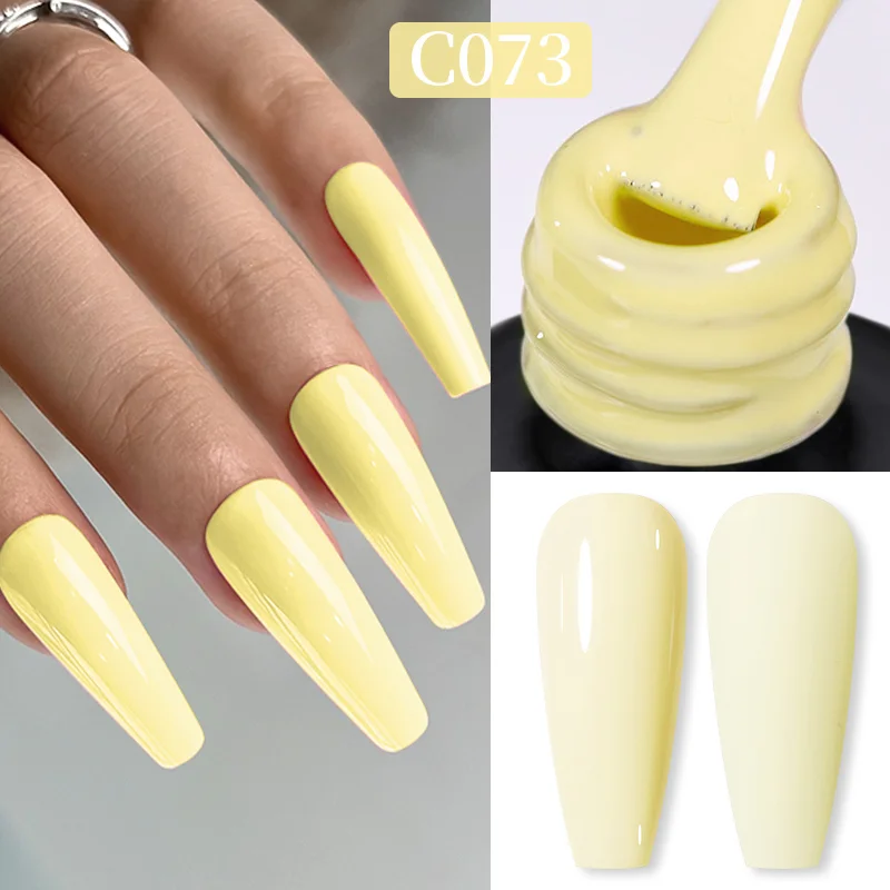 Born Pretty Pro UV/LED HEMA FREE gél lakk 15 ml - C073 - Very Pale Yellow
