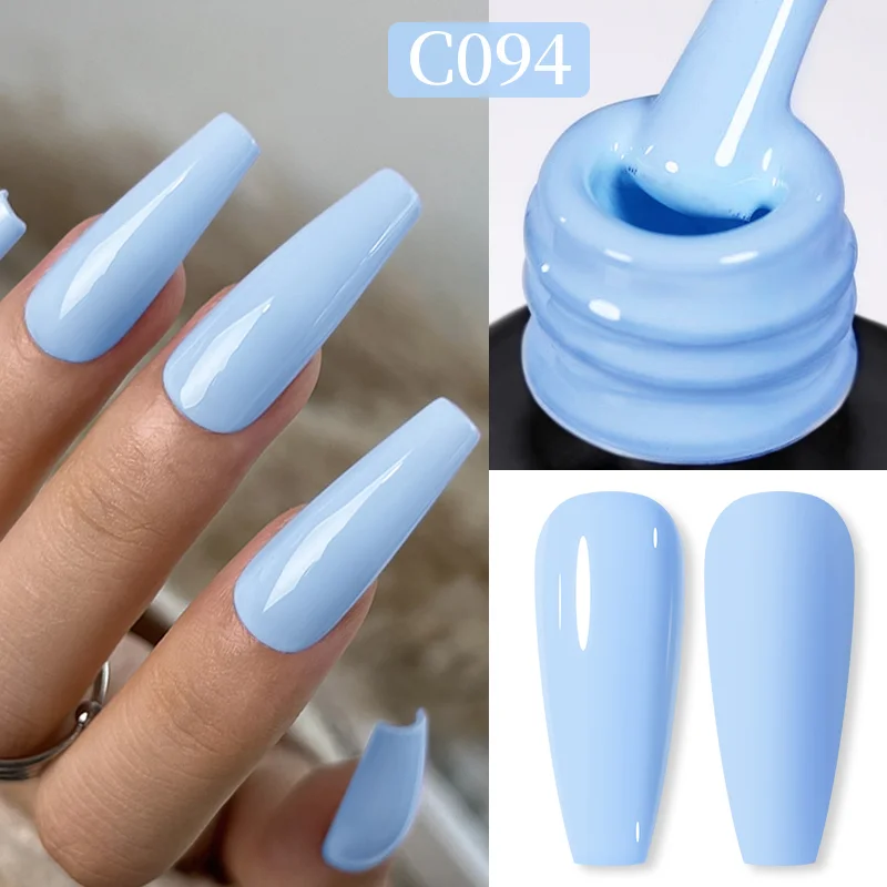 Born Pretty Pro UV/LED HEMA FREE gél lakk 15 ml - C094 - Baby Blue Eyes