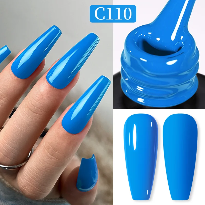 Born Pretty Pro UV/LED HEMA FREE gél lakk 15 ml - C110 - Maya Blue