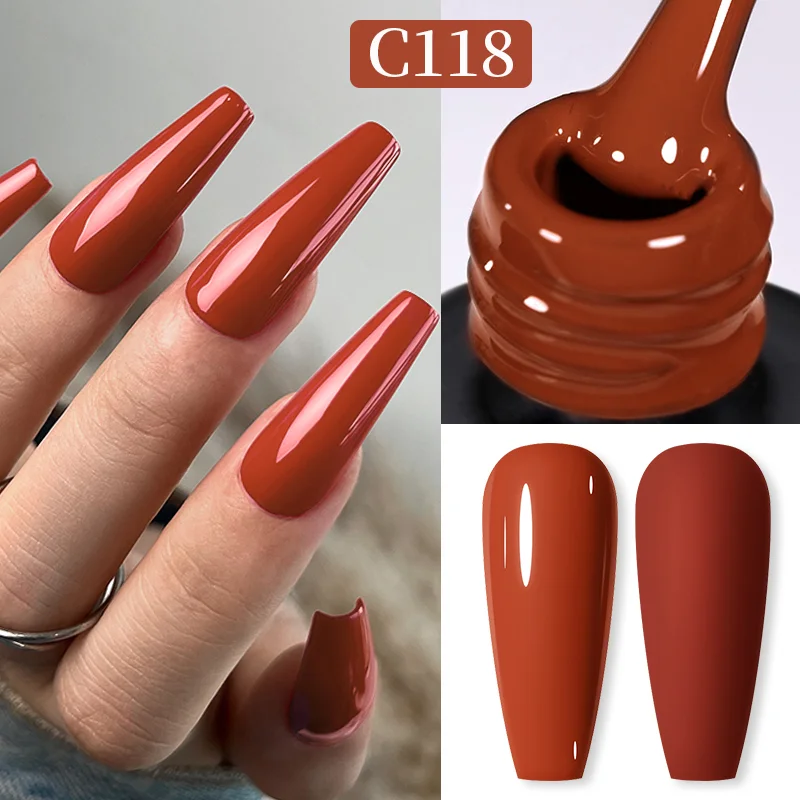 Born Pretty Pro UV/LED HEMA FREE gél lakk 15 ml - C118 - Brick