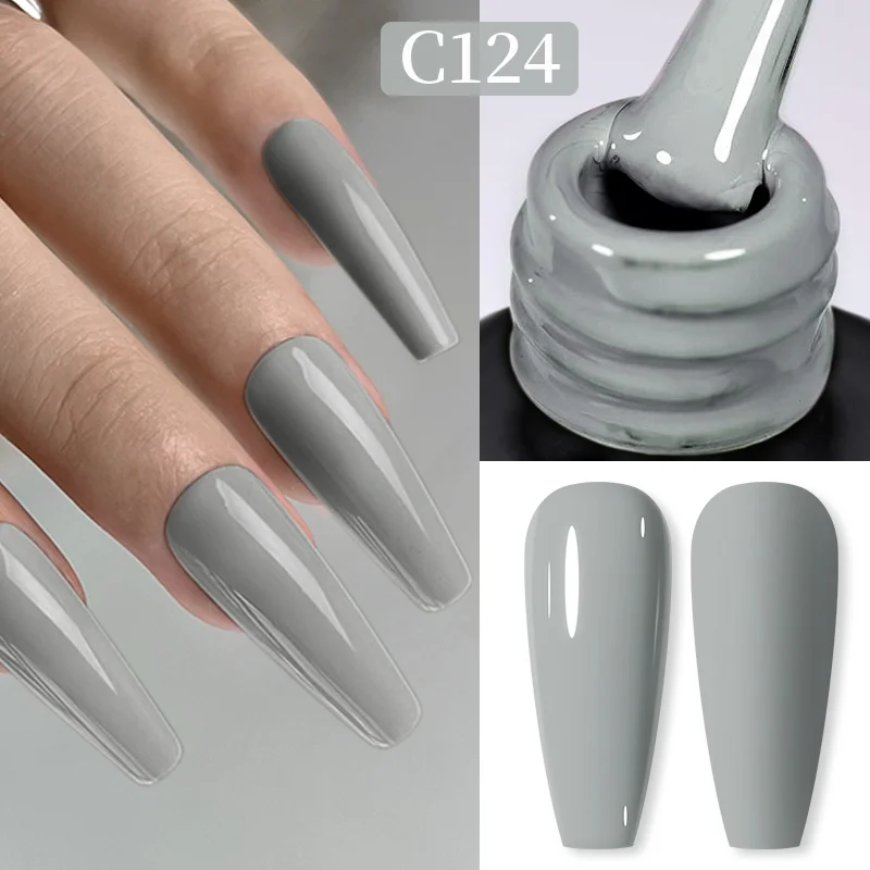 Born Pretty Pro UV/LED HEMA FREE gél lakk 15 ml - C124 - Battleship Gray