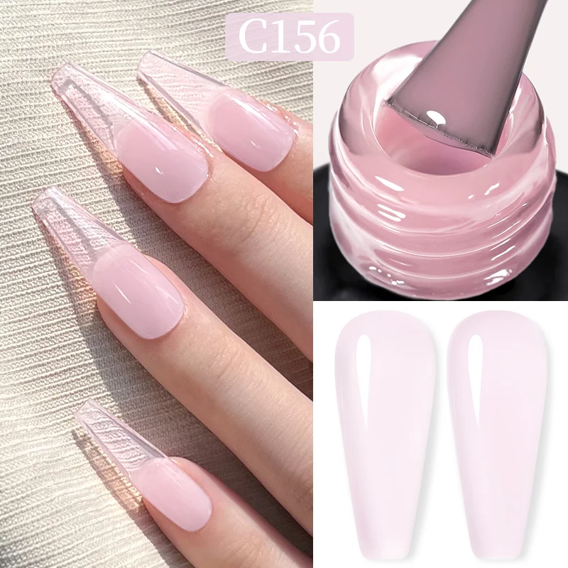 Born Pretty Pro UV/LED HEMA FREE gél lakk 15 ml - C156 - Jelly Light Pink