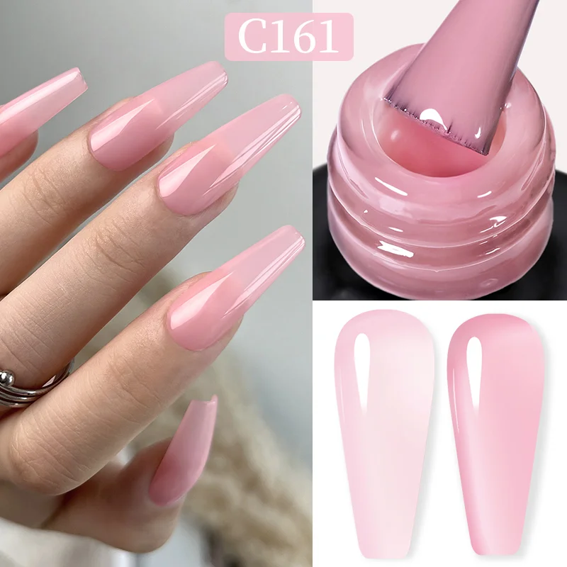 Born Pretty Pro UV/LED HEMA FREE gél lakk 15 ml - C161 - Jelly Dawn Blush