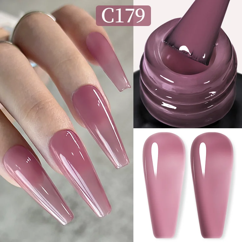 Born Pretty Pro UV/LED HEMA FREE gél lakk 15 ml - C179 - Jelly Purple