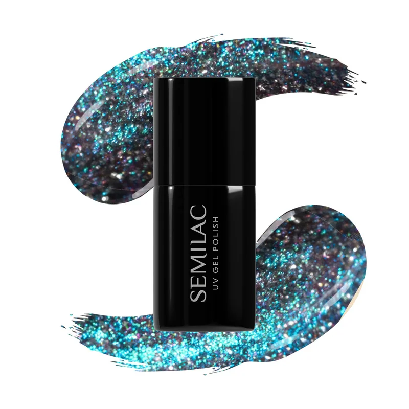 SEMILAC UV/LED Gél Lakk 7ml - 828 - Cat Eye - Grey Holo