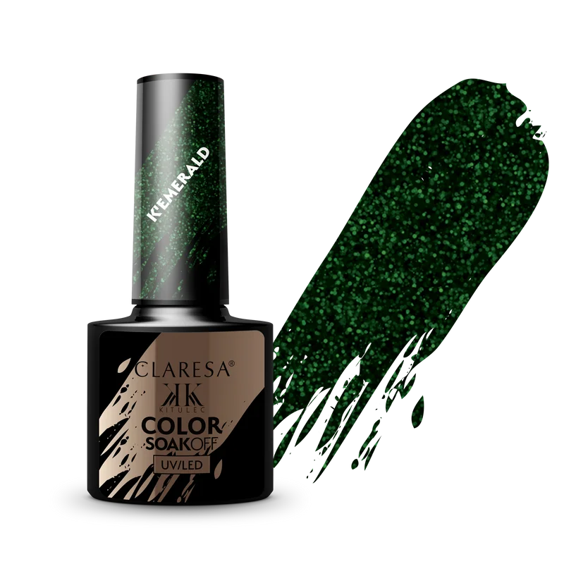 CLARESA UV/LED gél lakk 5g - Kitulec Series - Emerald